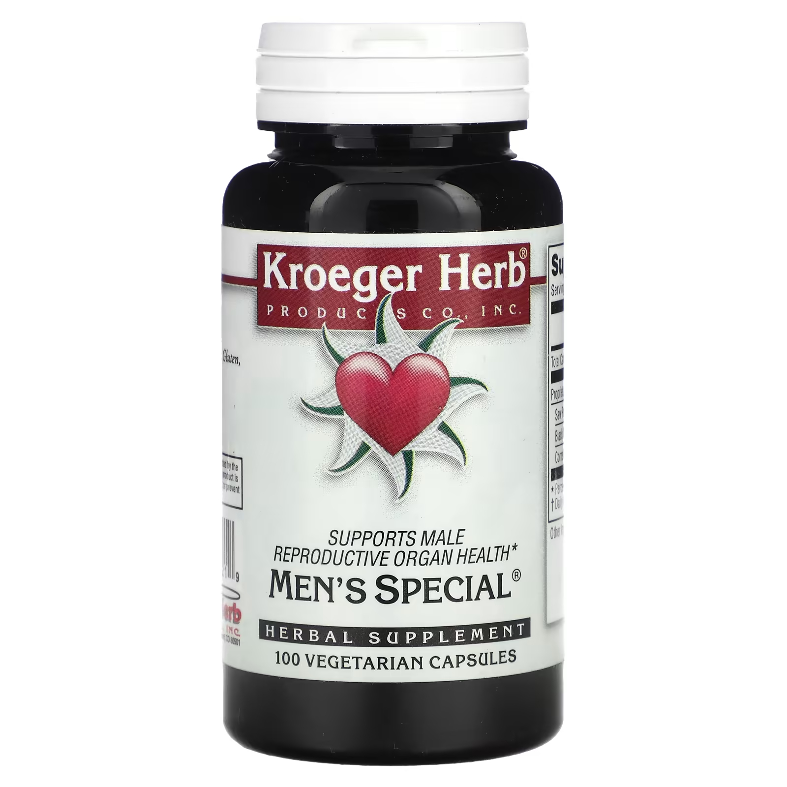 Растительная добавка Kroeger Herb Co для мужчин, 100 капсул растительная добавка kroeger herb co балансировщик полярности 100 капсул