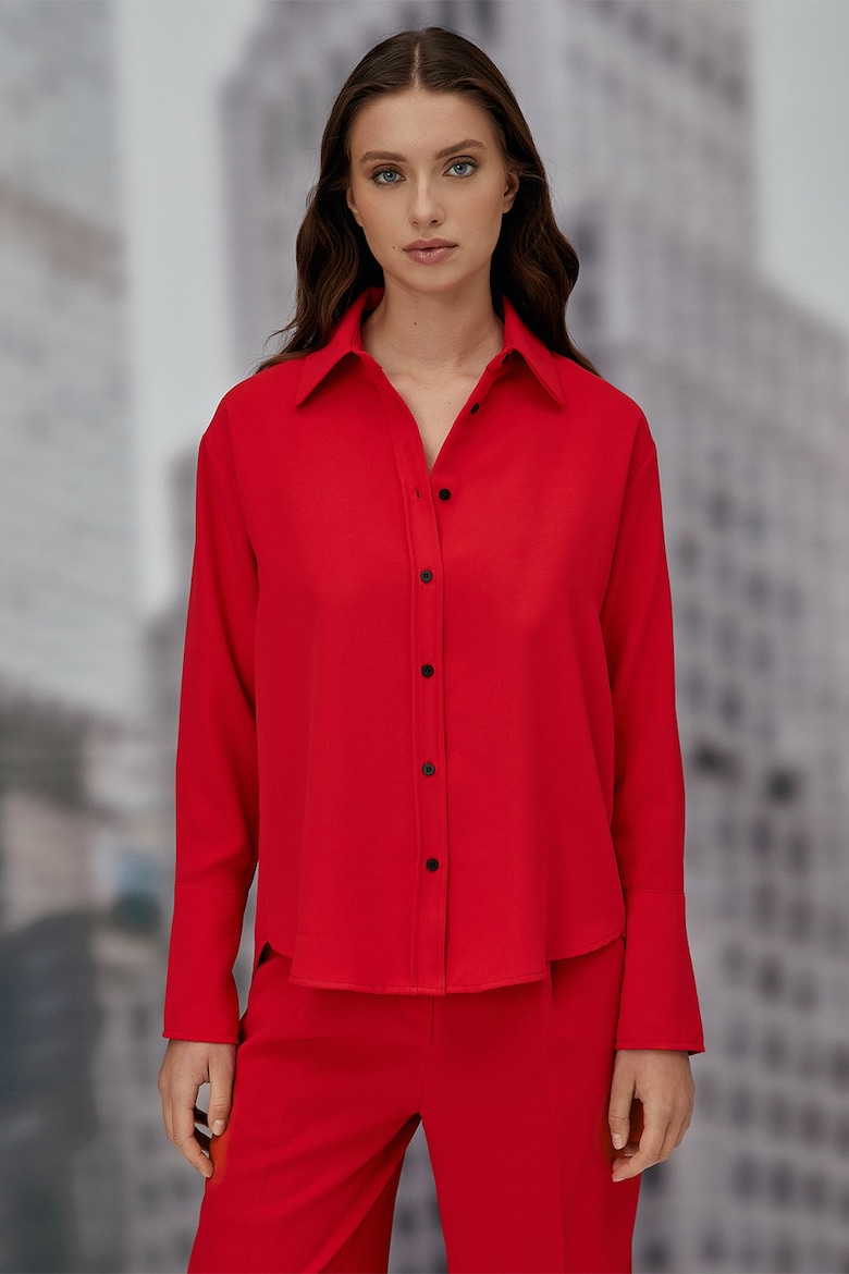 Рубашка с острым воротником Koton, красный