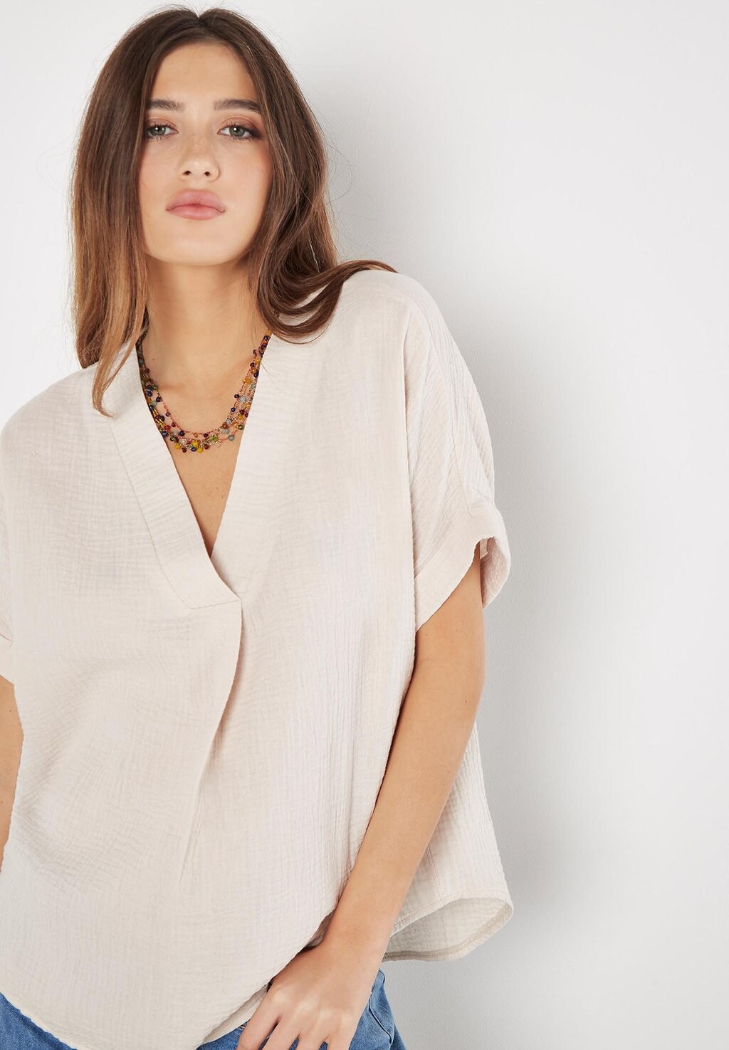 

Блуза VNECK Apricot, цвет Stone