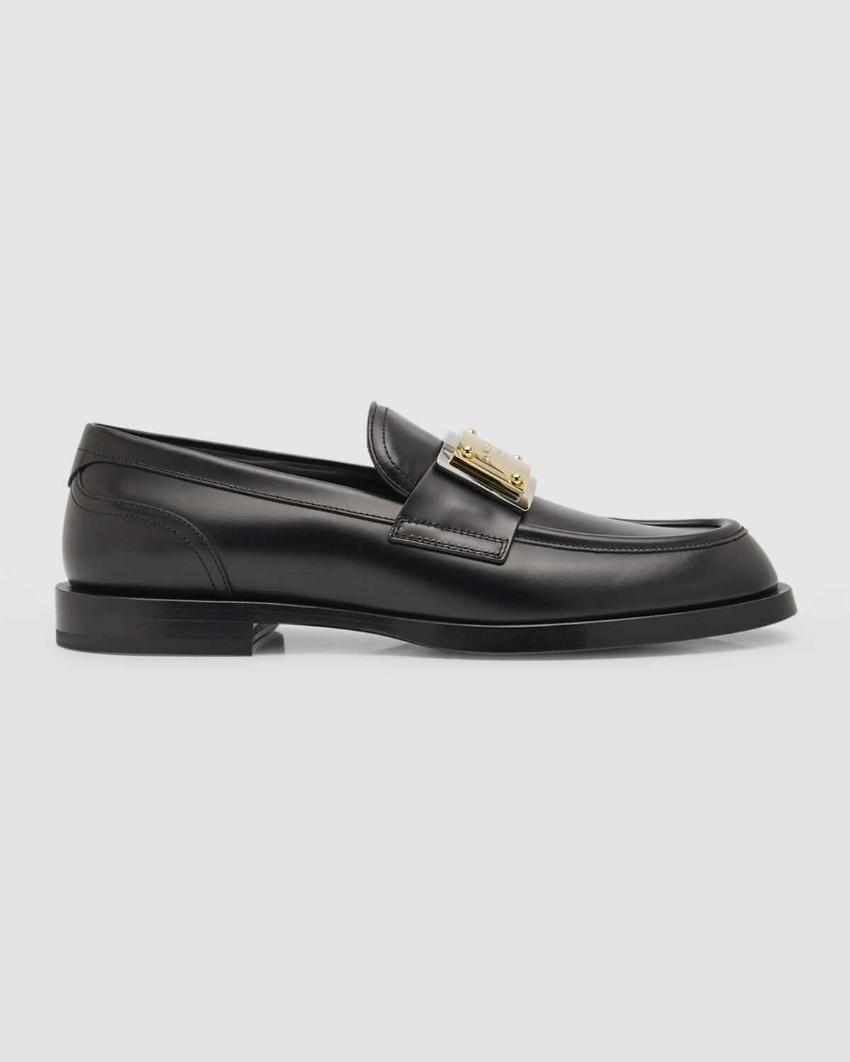 

Мужские лоферы с металлическими пластинками Sartorial Dolce&Gabbana, цвет Blk