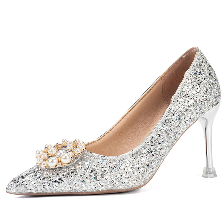 

Туфли женские на высоком каблуке Be Good, цвет 5 cm silver