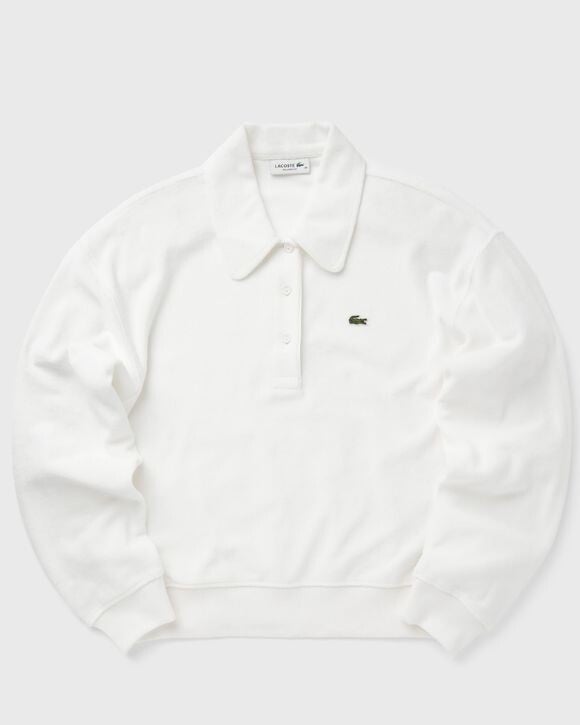 

Толстовка Lacoste Relaxed Fit Terry Knit Polo Sweatshirt, цвет flour