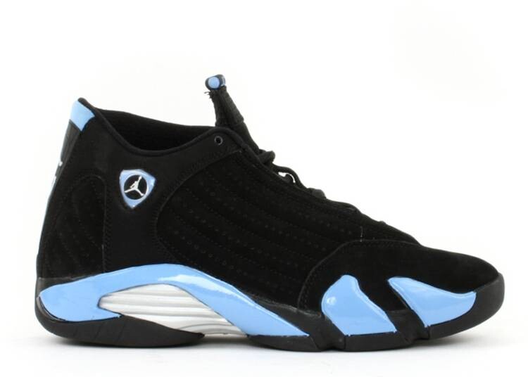 

Кроссовки AIR JORDAN 14 RETRO 'BLACK UNIVERSITY BLUE', черный