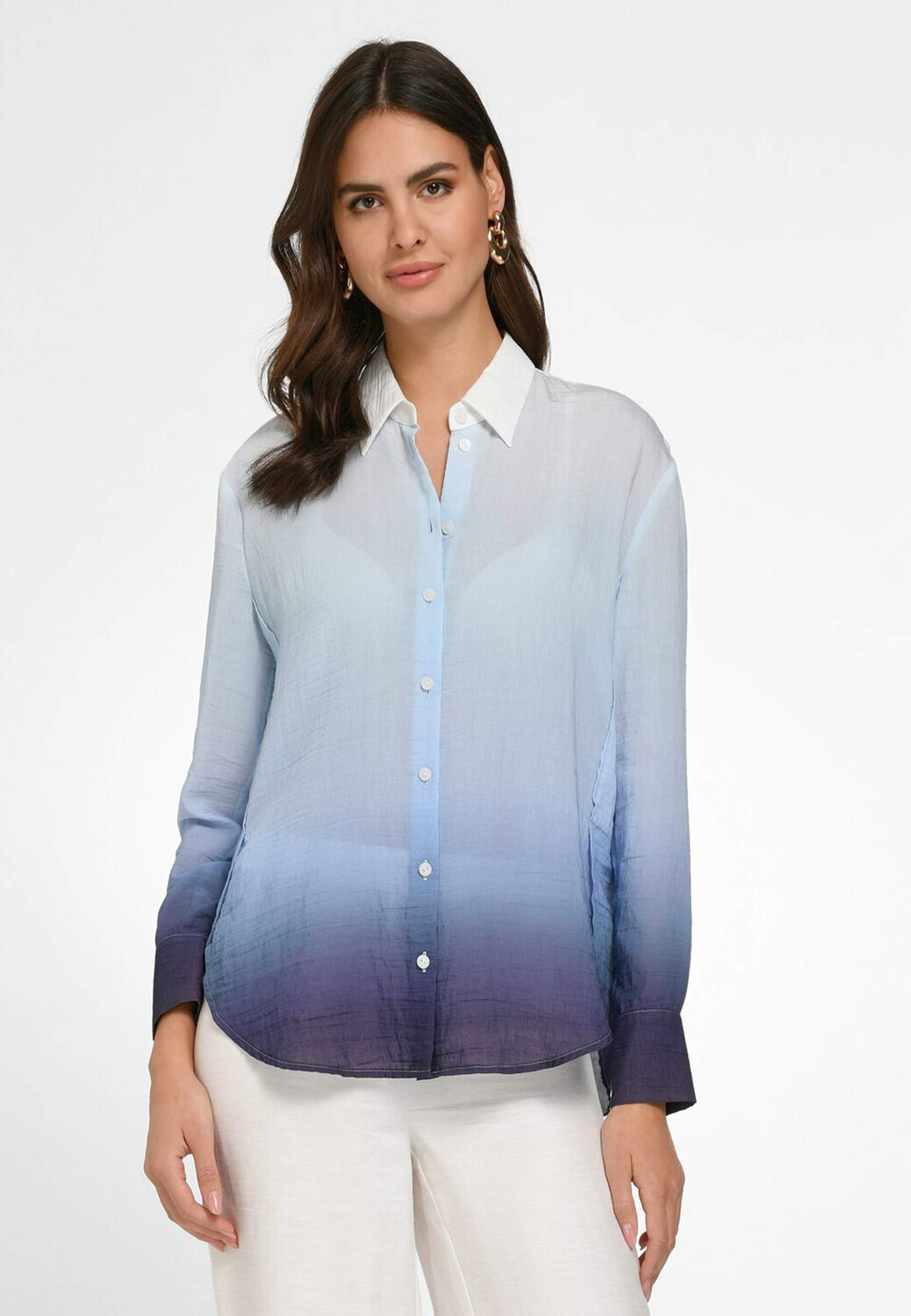 

Блуза tRUE STANDARD Crinkle Viscose, морской