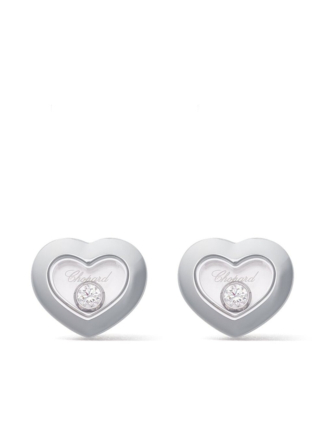 

Серьги-гвоздики Happy Diamonds из белого золота с бриллиантами Chopard, серебряный