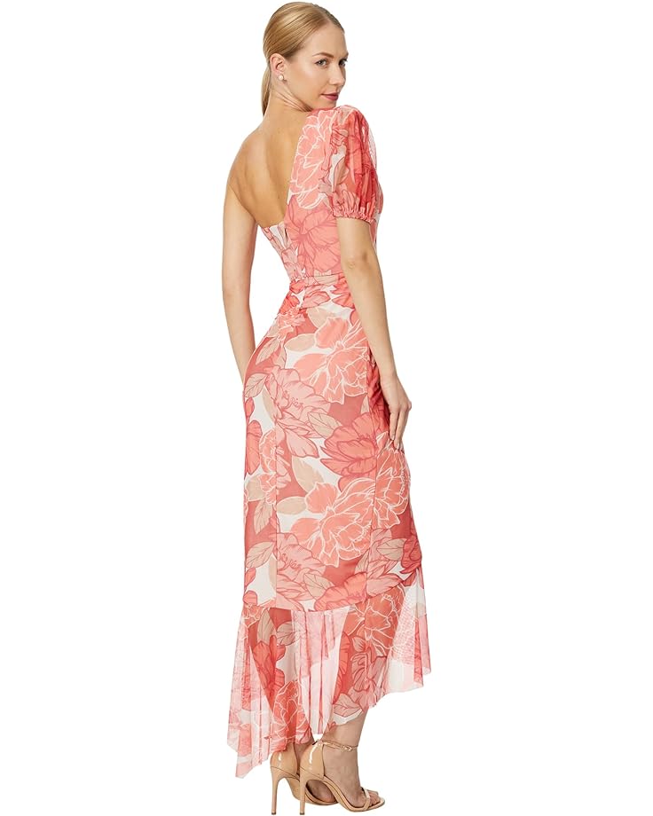 цена Платье BCBGMAXAZRIA Long Evening Dresses, цвет Coral Combo