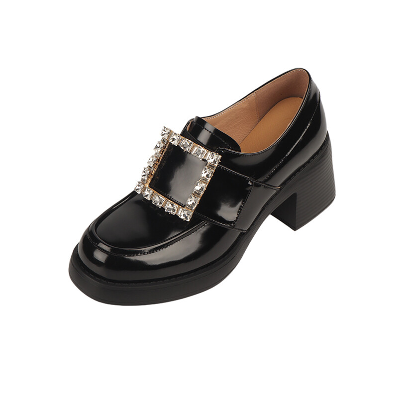 

Лоферы женские Pvaj, цвет Black Gold-Tone Lock