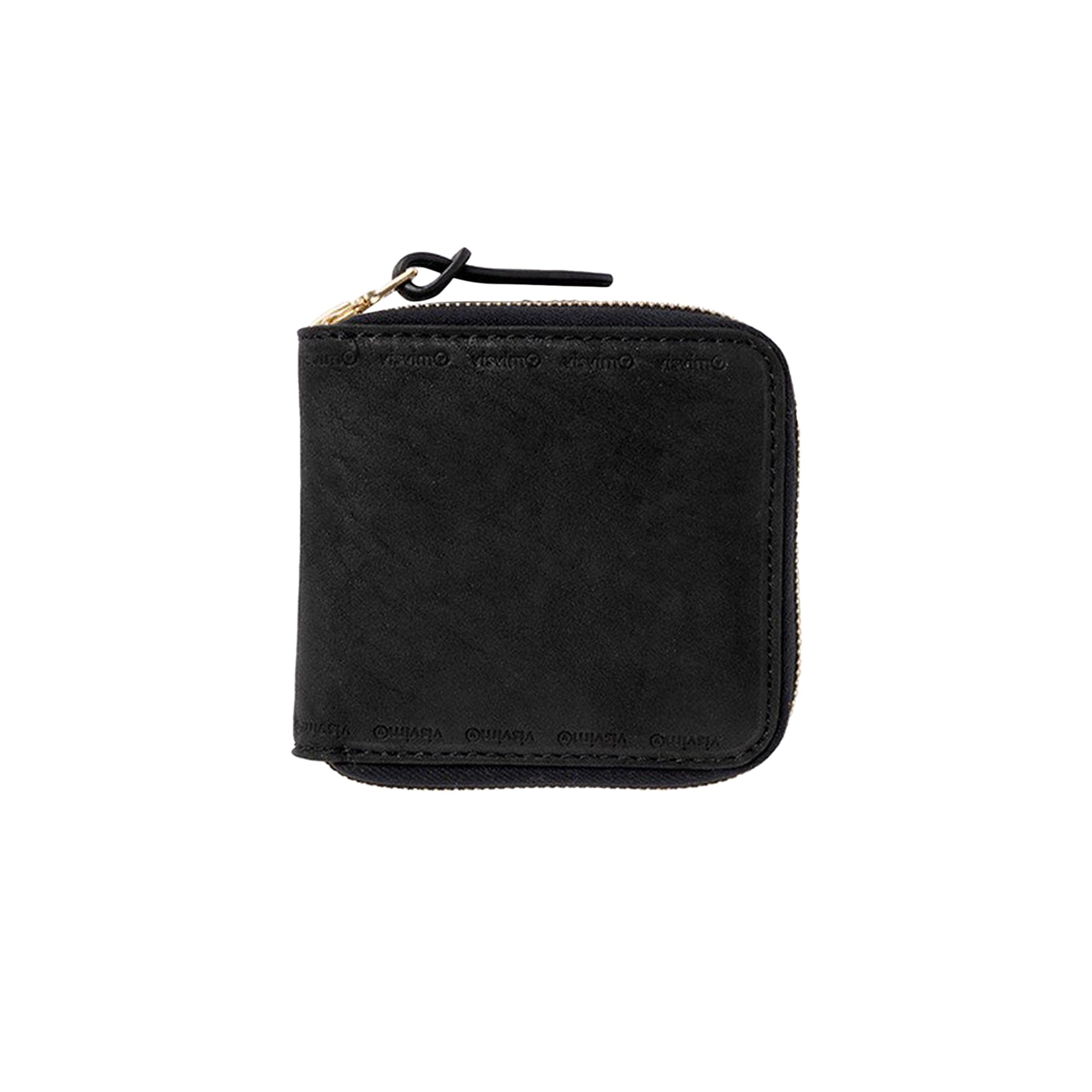Кожаный кошелек Visvim Bi Fold, черный