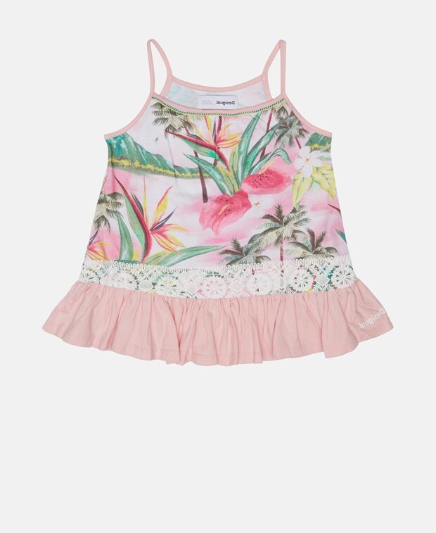 

Майка Desigual, розовый