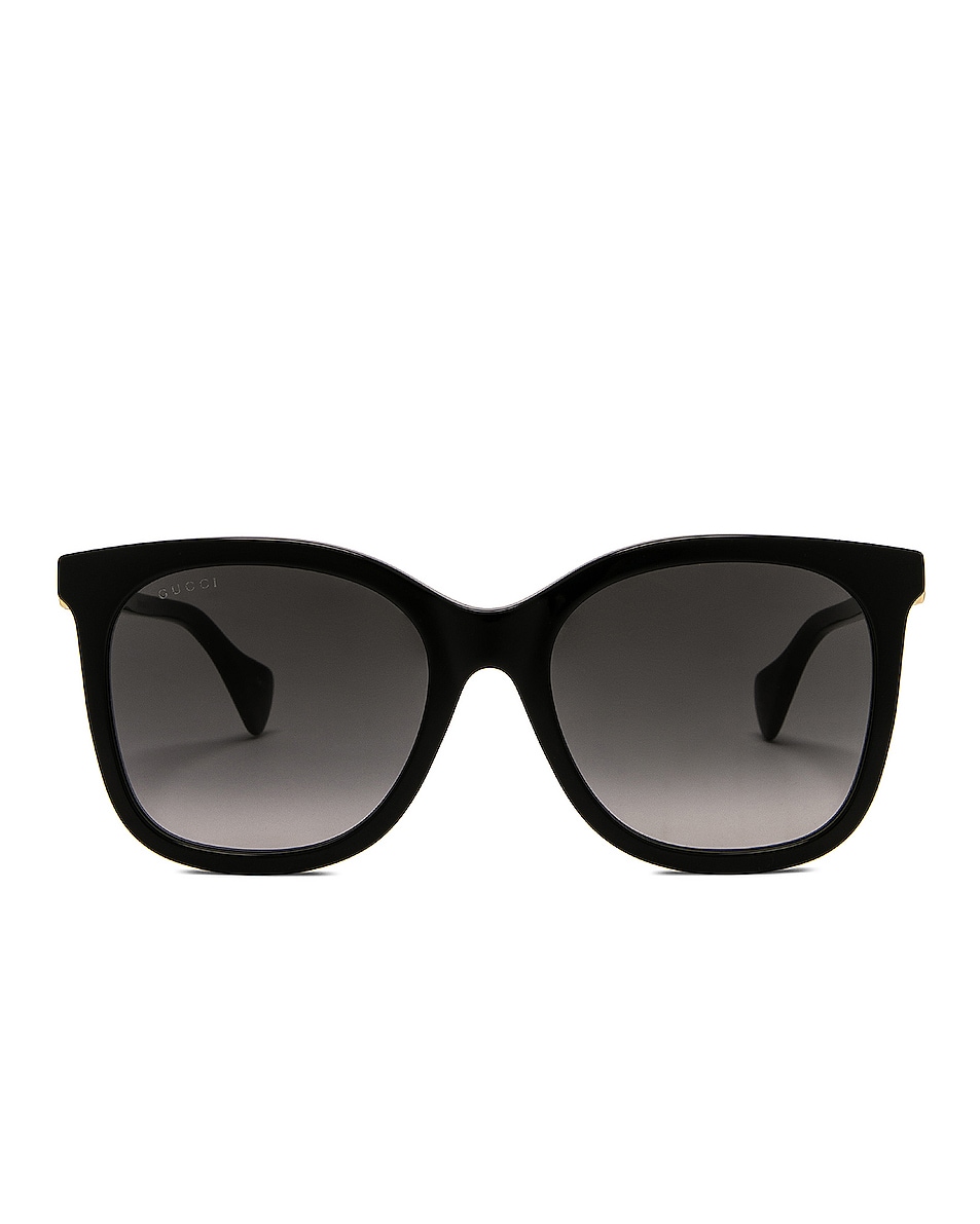 Солнцезащитные очки Gucci Square, черный солнцезащитные очки gucci square черный