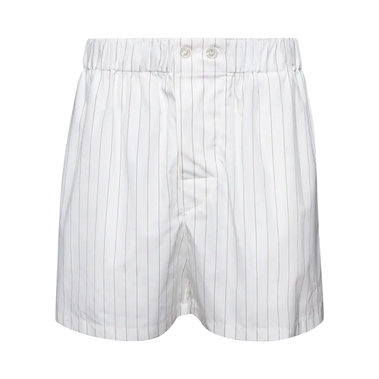 

Шорты Bottega Veneta Pinstripe 'White/Beige', белый