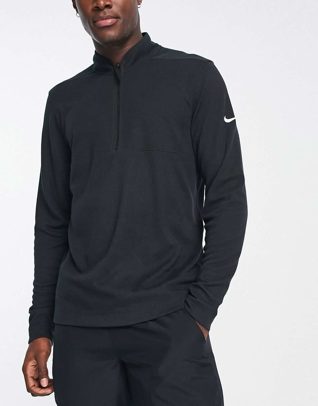 

Черная толстовка с половиной молнии Nike Golf Dri-Fit, Черный