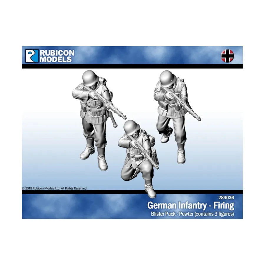 

Немецкая пехота – стрельба, World War II - Germany & Axis (28mm)