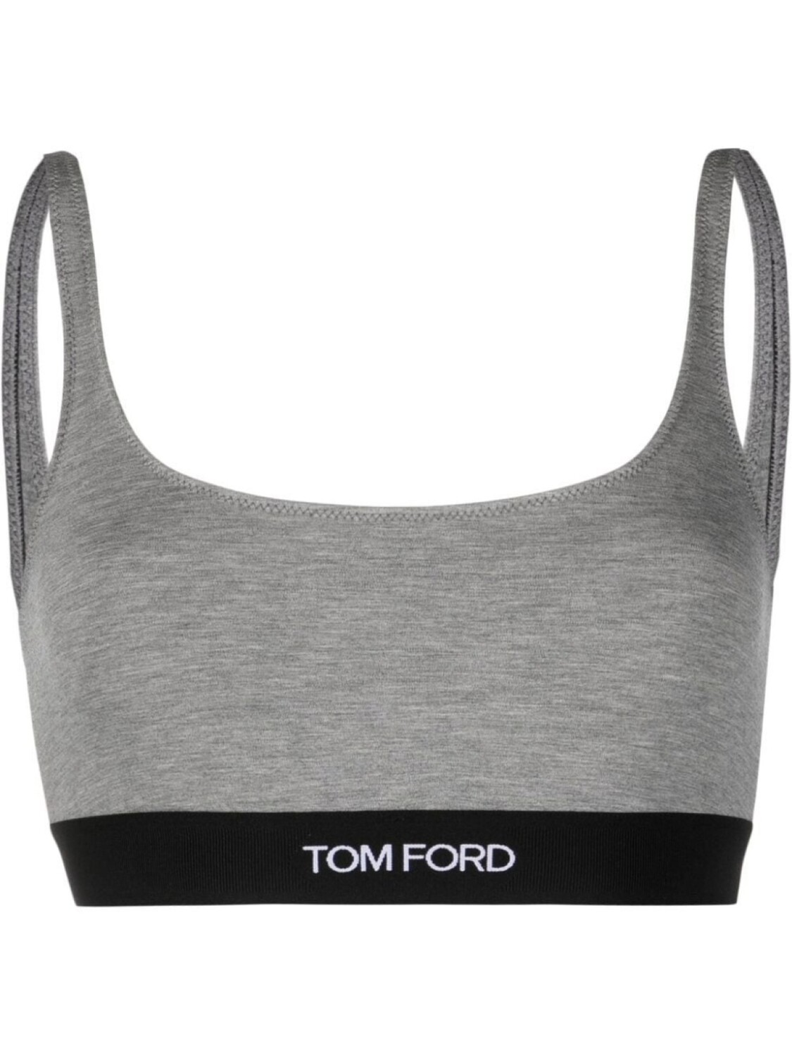 

TOM FORD бюстгальтер с логотипом, серый