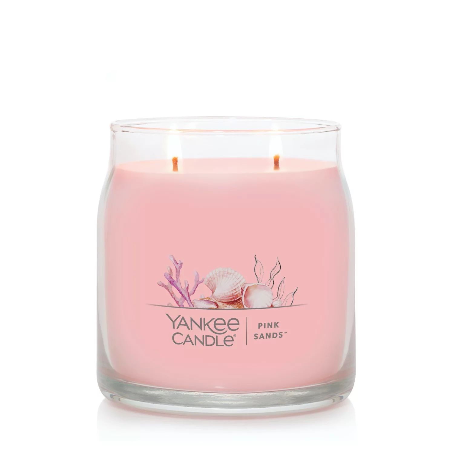 Yankee Candle Pink Sands, 13 унций. Фирменная средняя банка для свечей ароматическая сфера pink sands 170г