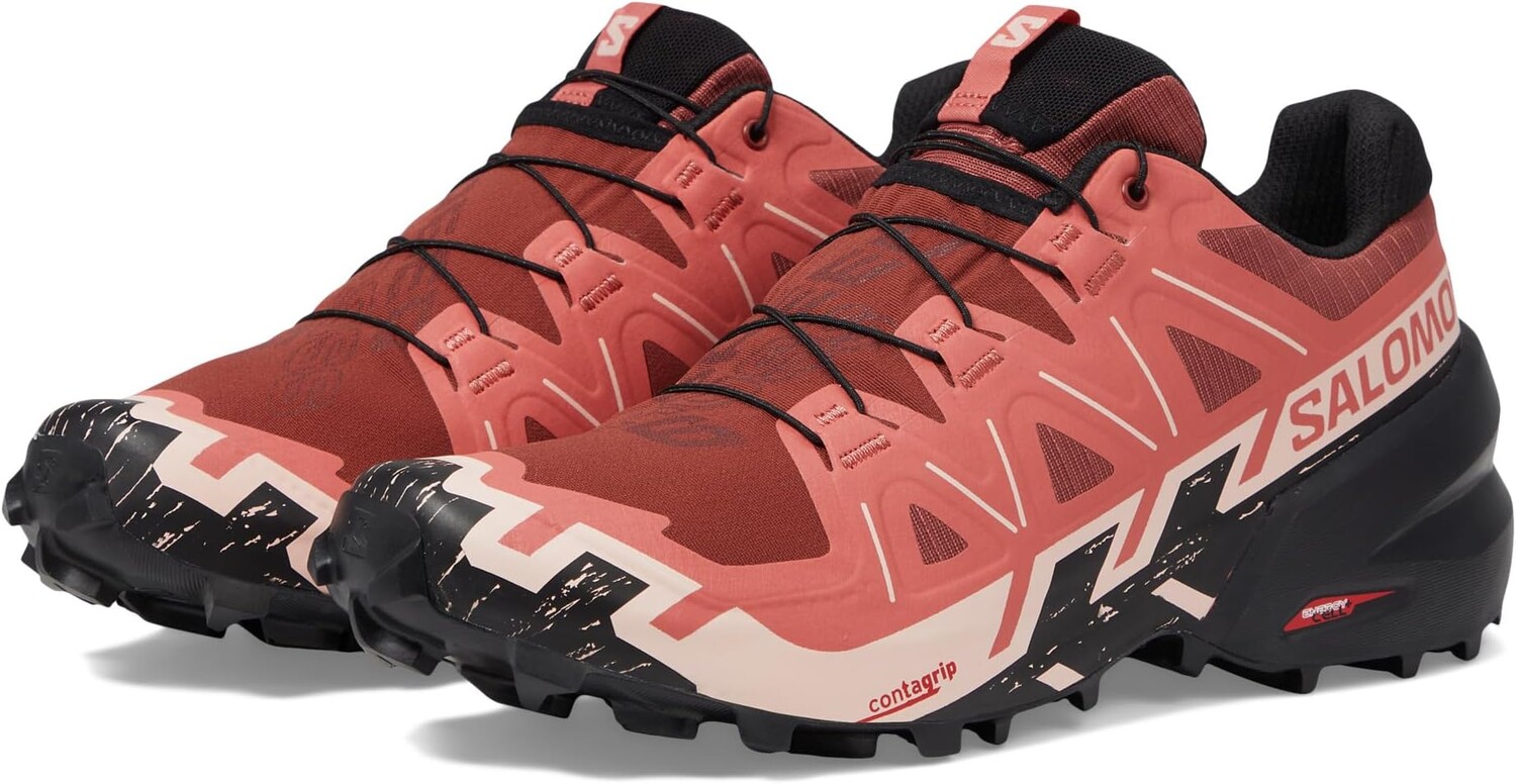 

Кроссовки Speedcross 6 Salomon, цвет Cow Hide/Black/English Rose