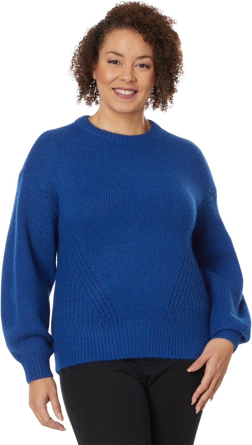 

Свитер Madewell Plus Simone Wedged Fashioning Crew, цвет Noble Blue