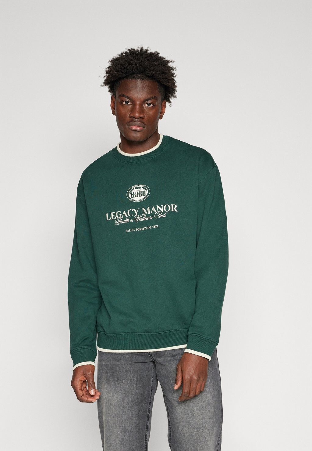 Толстовка Legacy Manor Loose Crew Pier One, цвет dark green