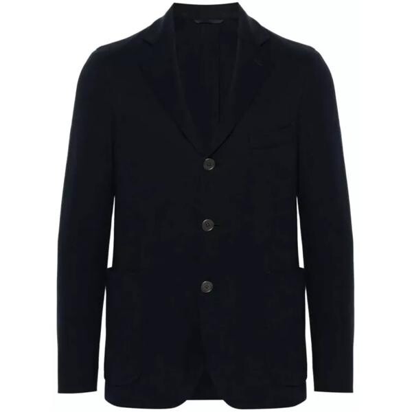 

Куртка single-breasted cotton blazer Peserico, синий