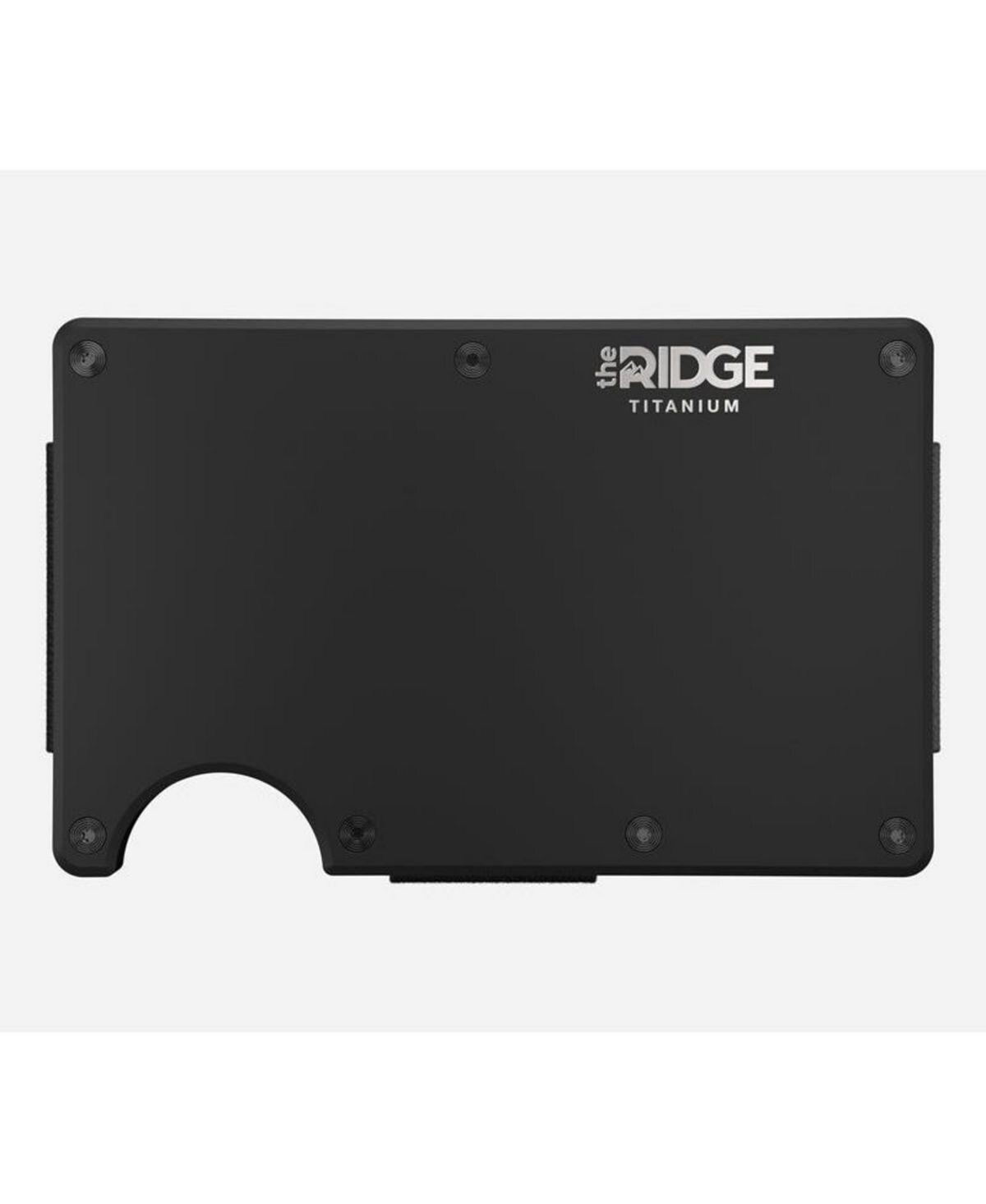 

Титановый матовый черный: кошелек с зажимом для денег The Ridge