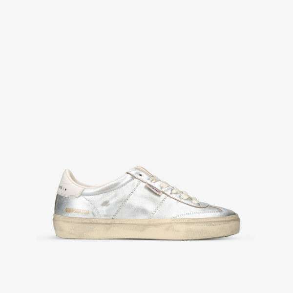 

Кожаные низкие кеды Soulstar 70192 с логотипом Golden Goose, серебряный, Серебристый
