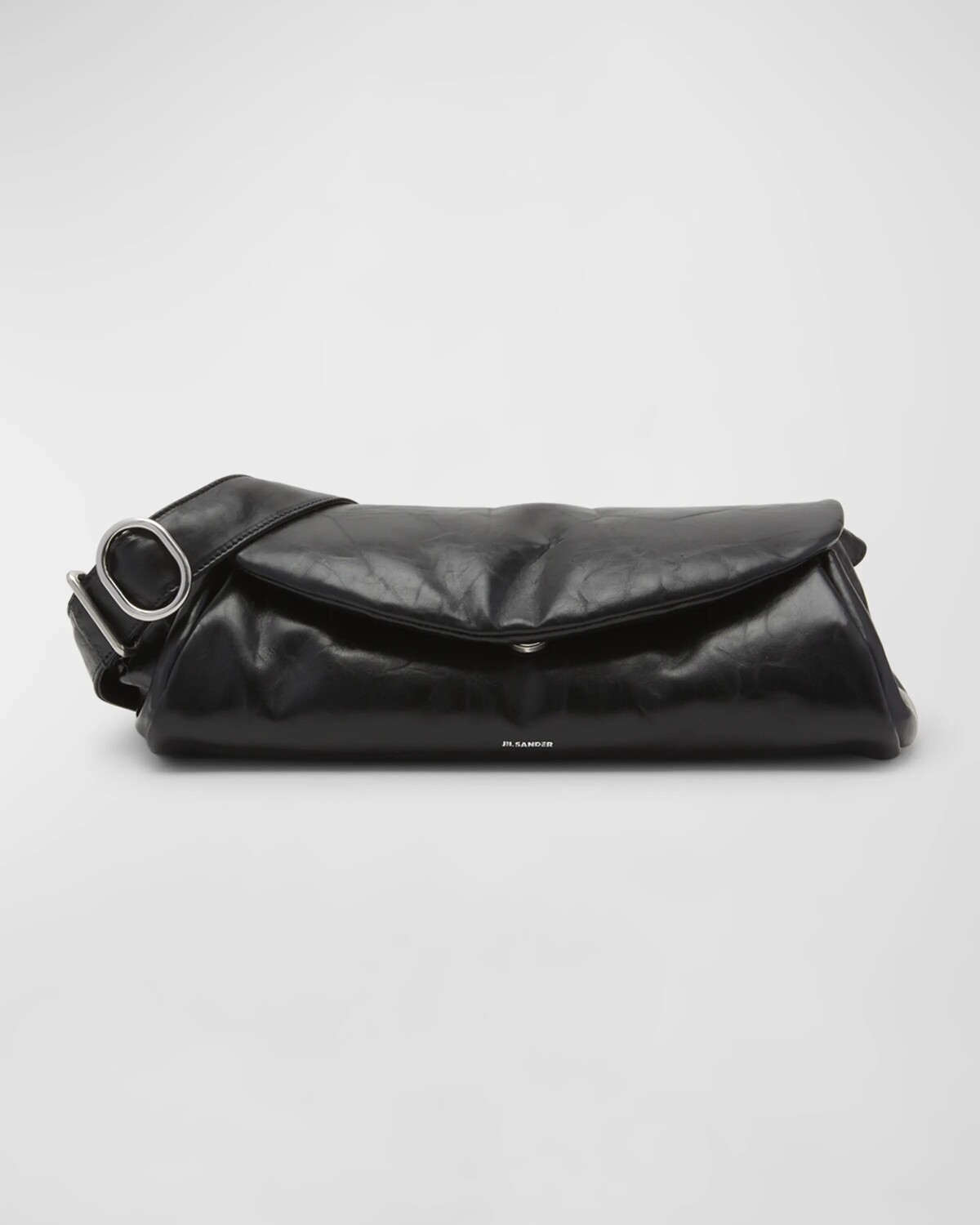 

Кожаная сумка через плечо Cannolo с мягкой подкладкой Jil Sander, цвет Black