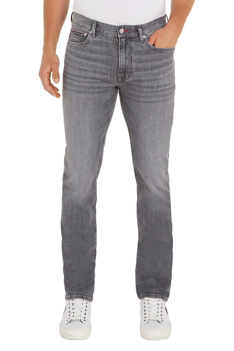 Прямые джинсы Denton с потертым эффектом Tommy Hilfiger, серый прямые джинсы с потертым эффектом tommy hilfiger синий