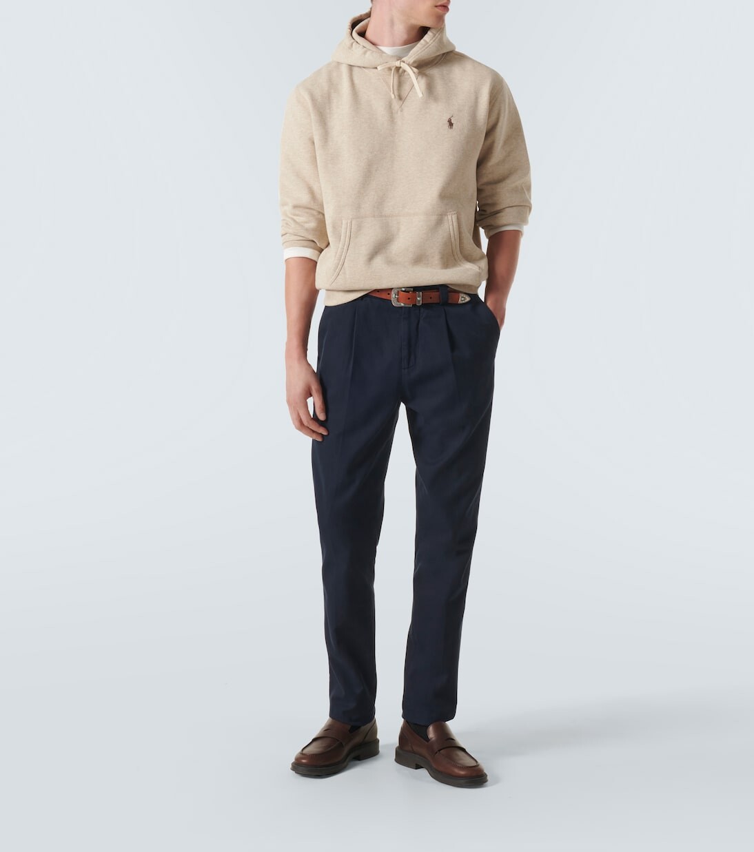 

Толстовка из смесового хлопка Polo Ralph Lauren, бежевый