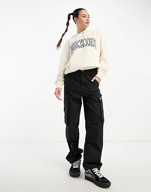 

Белая худи с вышитым логотипом университета Dickies Aitkin, Белый