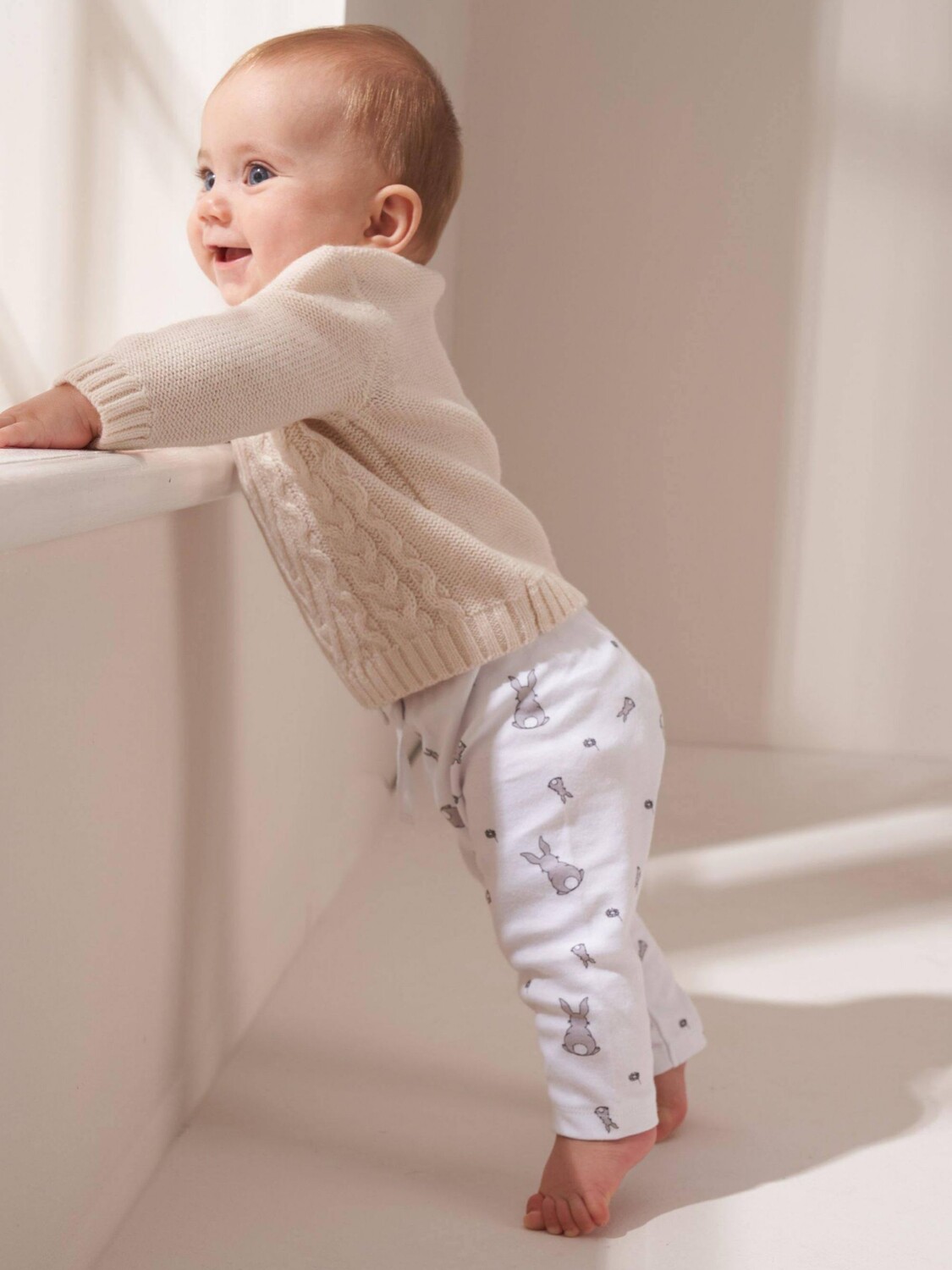 

Джемпер Truly Baby косой вязки из смеси мериносовой шерсти и кашемира, цвет слоновой кости