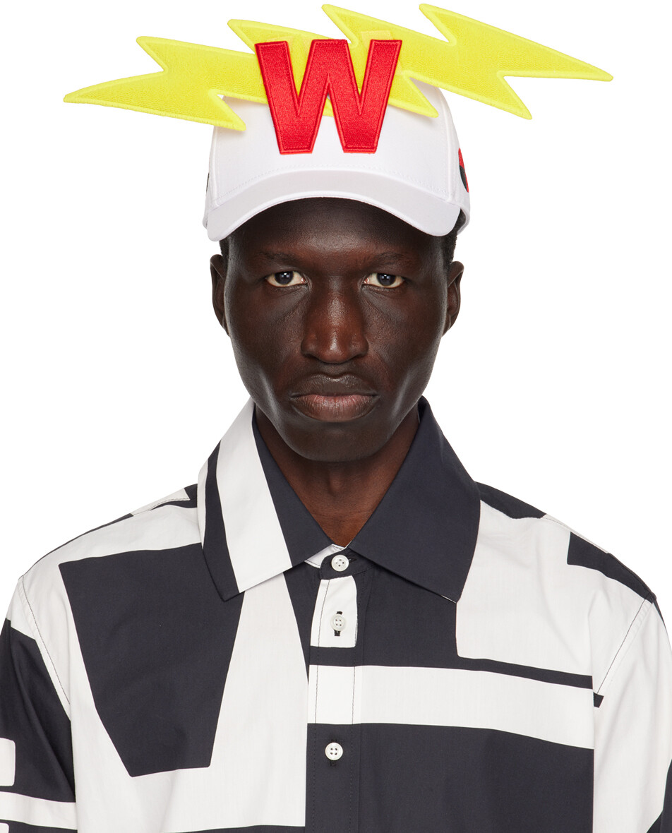 

Белая кепка-молния Walter Van Beirendonck