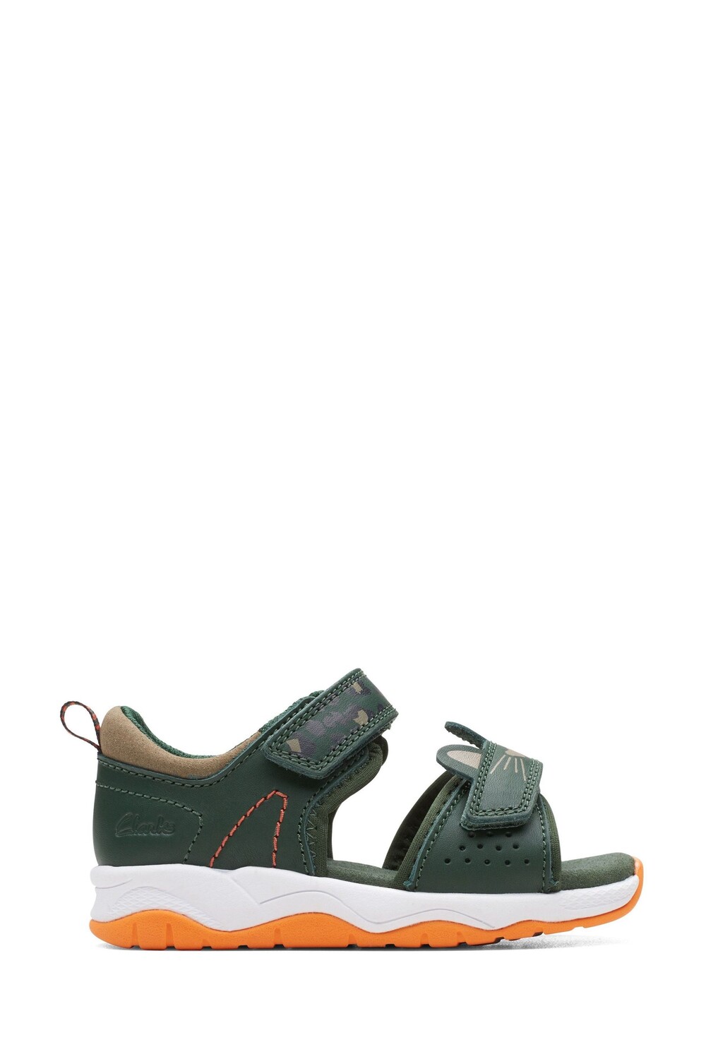 

Сандалии Combi G Fit с принтом на широкую ногу Clarks, зеленый