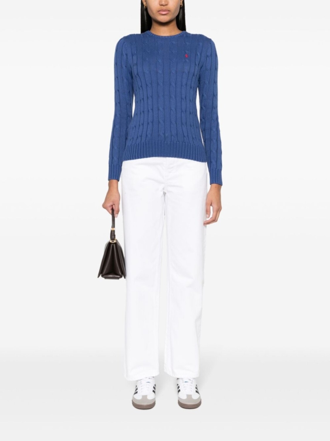

Polo Ralph Lauren джемпер Julianna фактурной вязки, синий