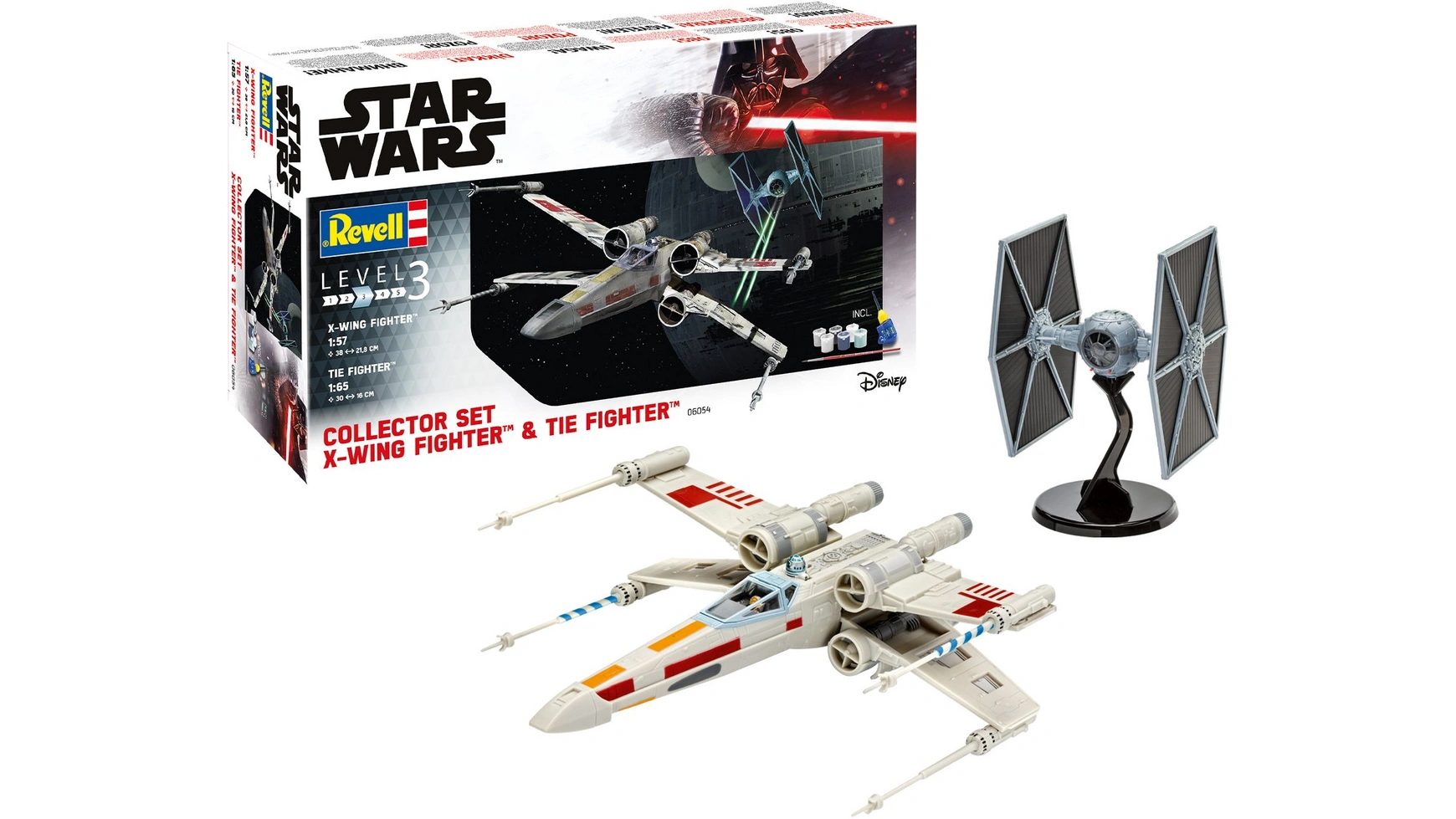 

Revell истребитель X-Wing плюс истребитель TIE, 1:57 плюс 1:65