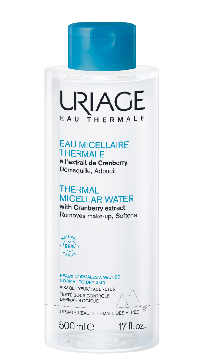 Uriage Eau Thermale мицеллярная вода, 500 ml очищающая мицеллярная вода для комбинированной кожи uriage eau micellaire thermale pmg 250 мл