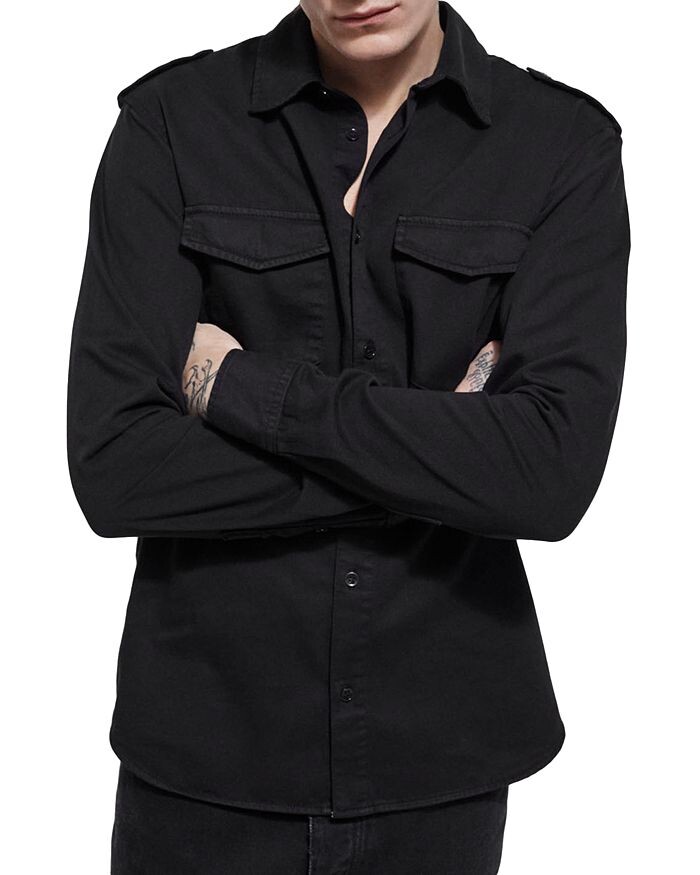 

Джинсовая рубашка с двойным карманом The Kooples