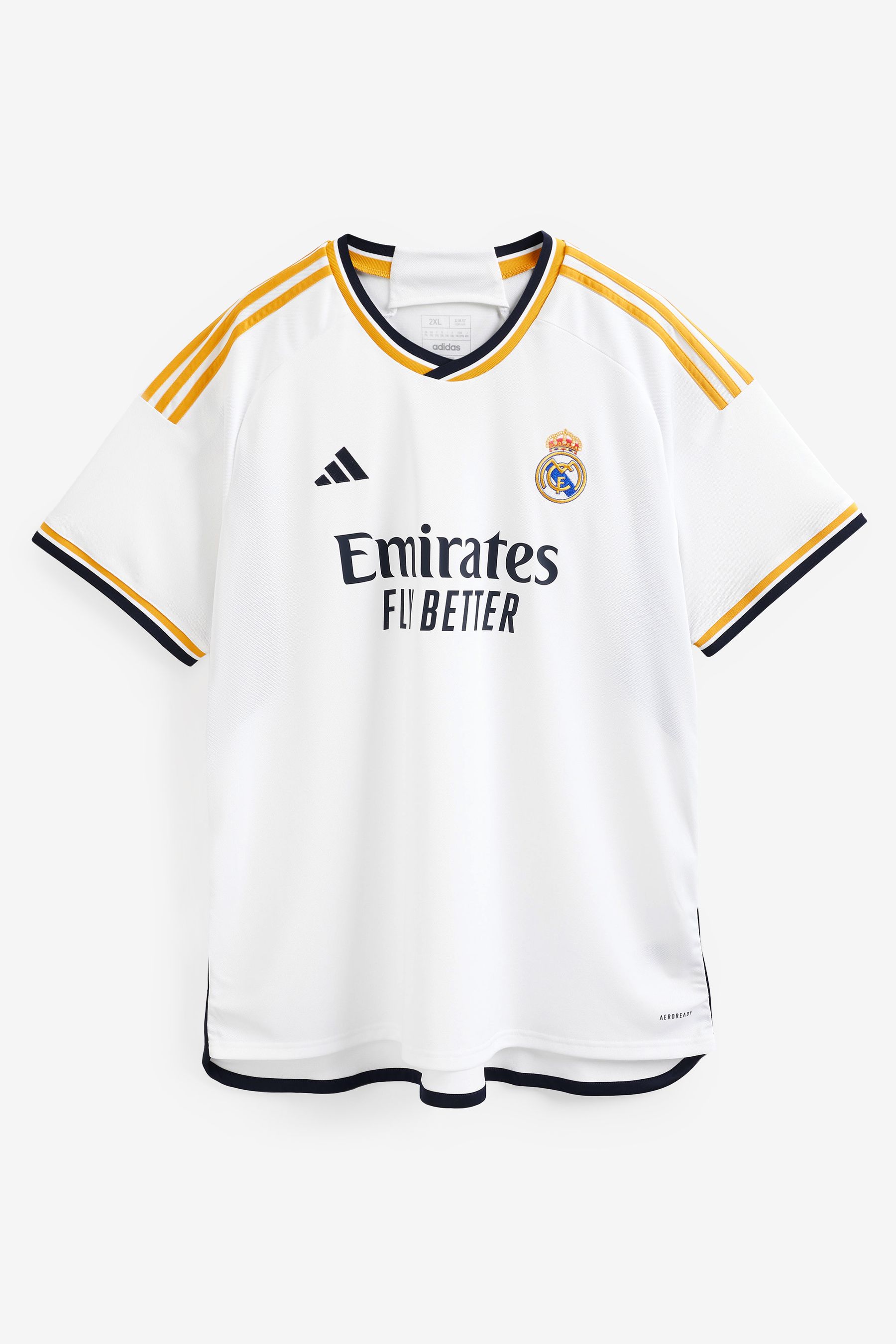 цена Домашняя футболка Реал Мадрид 23/24 adidas, белый