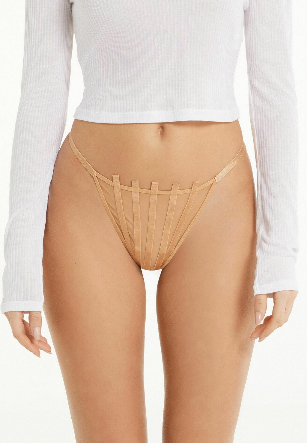 

Стринги Tezenis, светло-коричневый