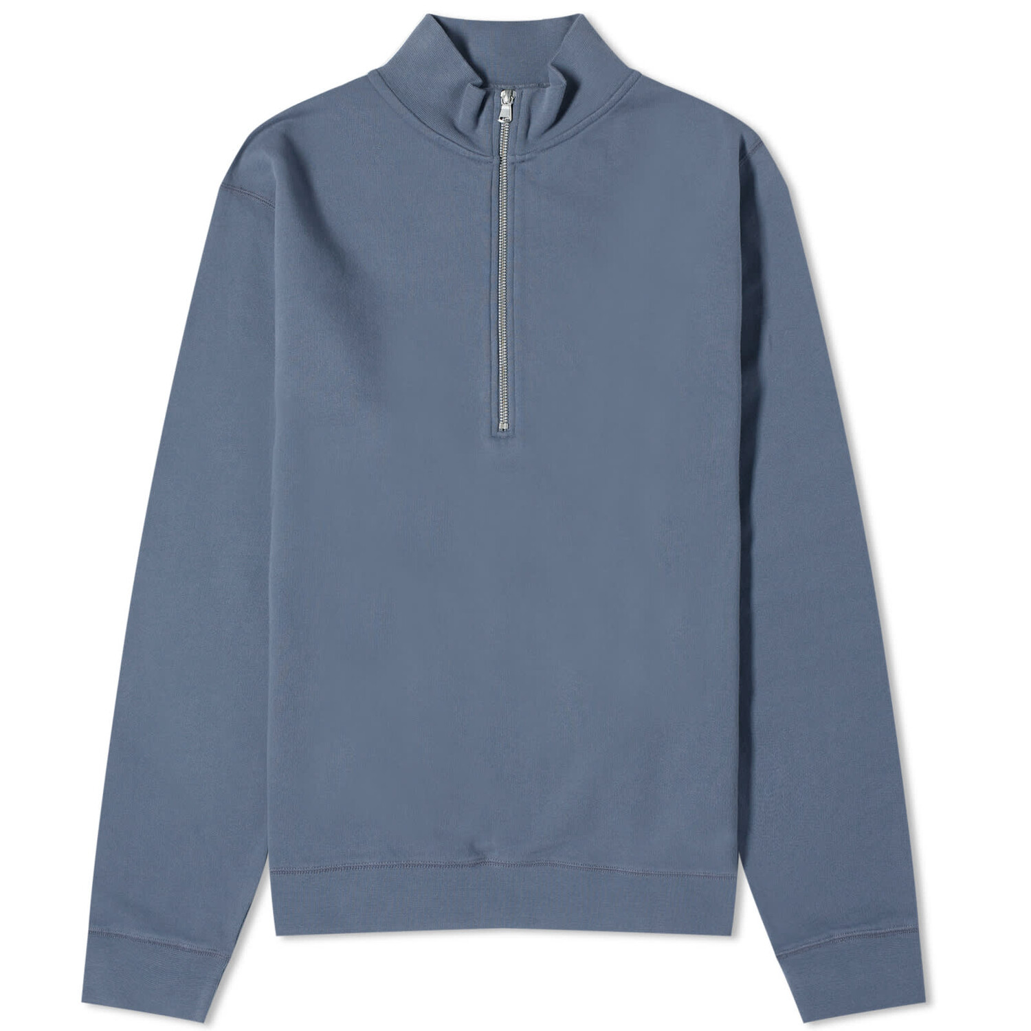 

Свитер Sunspel Loopback Half Zip, цвет Slate Blue