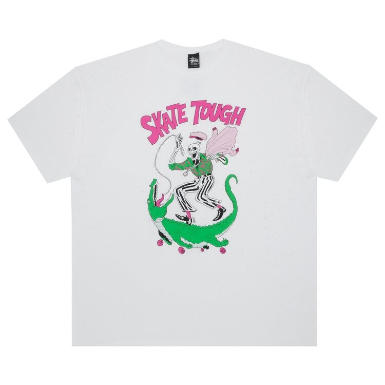 

Футболка Stussy Skate Skeleton 'White', белый