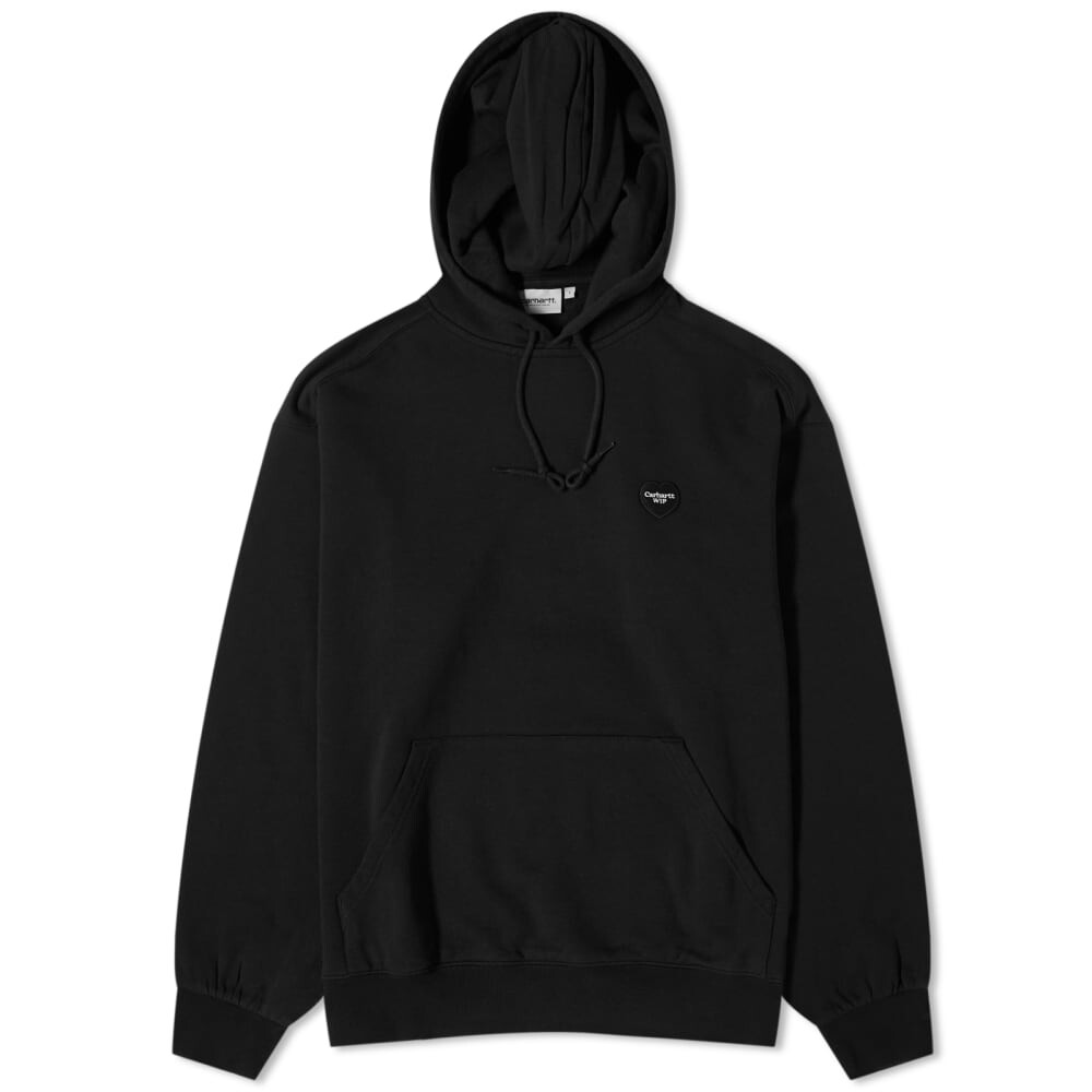 

Свитшот Carhartt WIP с нашивкой в ​​виде сердца с капюшоном, черный