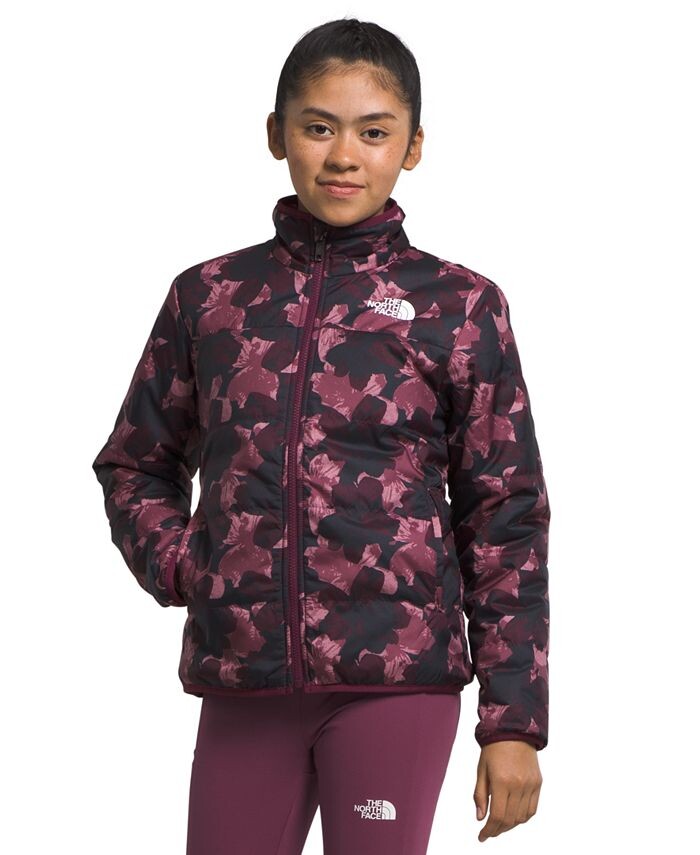 

Двусторонняя куртка Mossbud для больших девочек The North Face, красный
