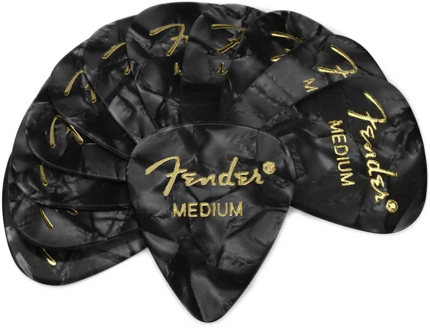 

Целлулоидные медиаторы Fender 351 Shape Premium — средний черный, 12 шт.