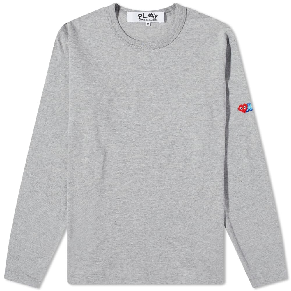 

Футболка Comme des Garçons Play Invader с длинными рукавами, серый