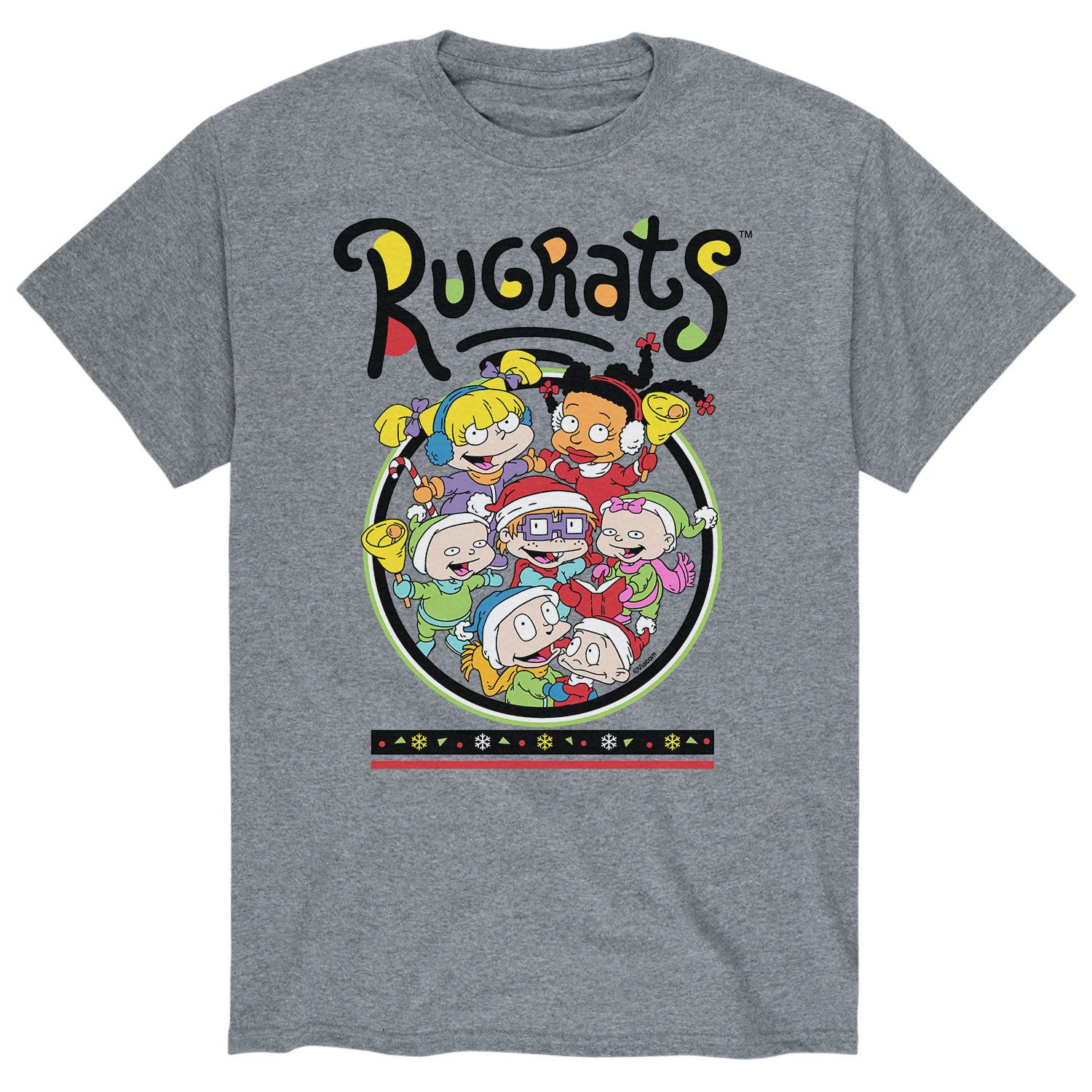 Мужская футболка с круглым вырезом Rugrats Holiday Licensed Character
