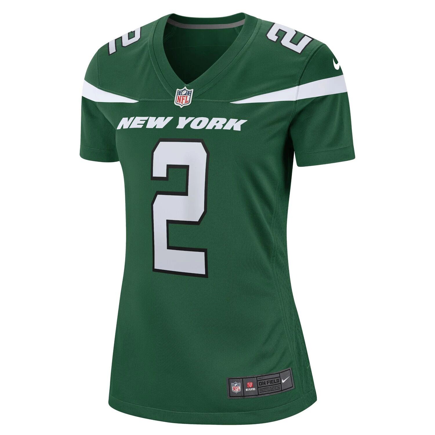 

Женское джерси Nike Zach Wilson Gotham Green New York Jets первого раунда драфта НФЛ 2021 года Nike