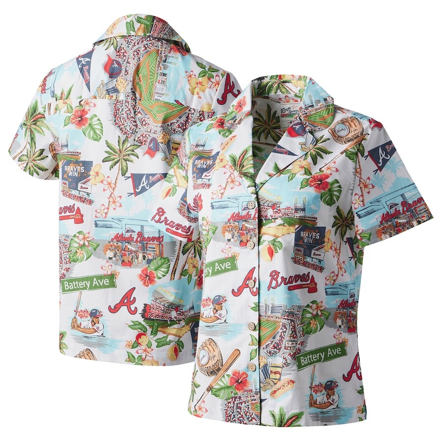 

Рубашка Reyn Spooner Atlanta Braves, белый