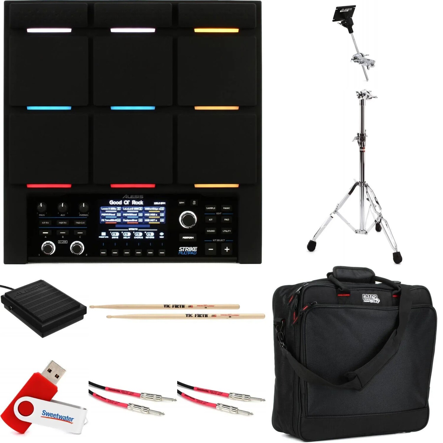 

Комплект перкуссионных пэдов Alesis Strike MultiPad Stage Bundle