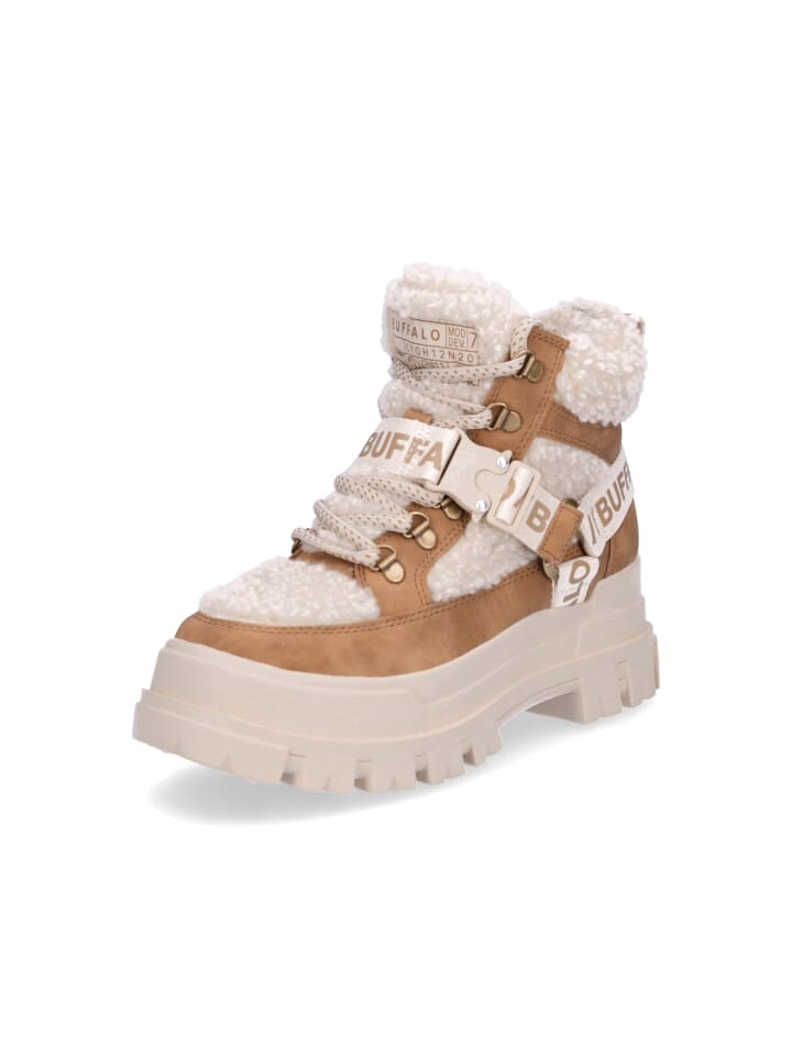 

Ботильоны Buffalo Schnürboot Aspha Com Mid Warm, цвет beige braun