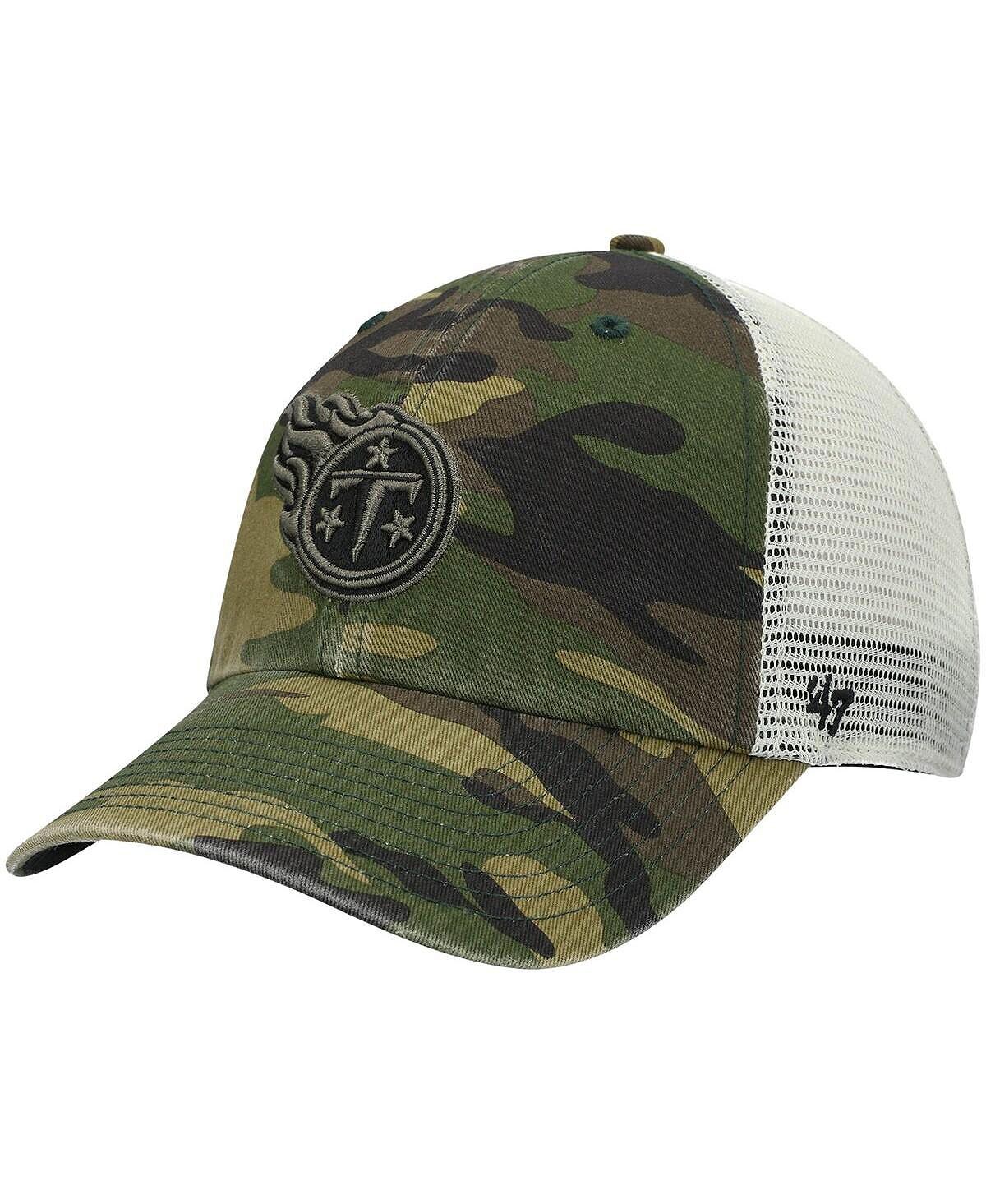 

Мужская камуфляжная кепка Tennessee Titans Branson Clean Up Trucker '47 '47 Brand